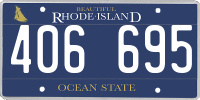 RI license plate 406695