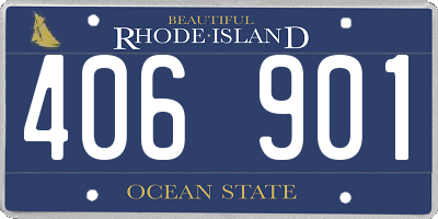 RI license plate 406901