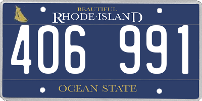 RI license plate 406991