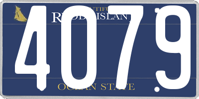 RI license plate 4079