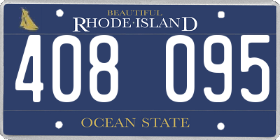 RI license plate 408095
