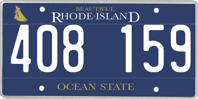 RI license plate 408159