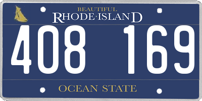 RI license plate 408169