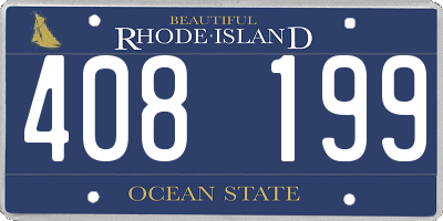 RI license plate 408199