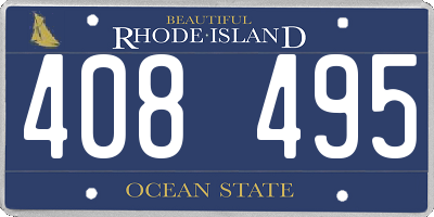 RI license plate 408495