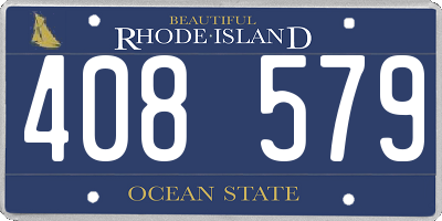 RI license plate 408579