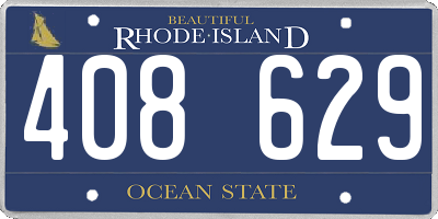 RI license plate 408629