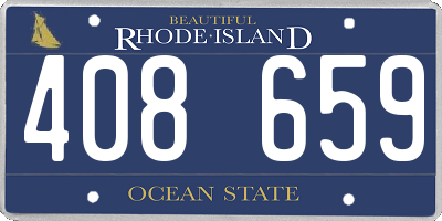 RI license plate 408659