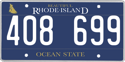 RI license plate 408699