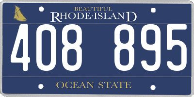 RI license plate 408895