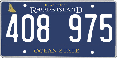 RI license plate 408975