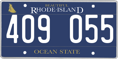 RI license plate 409055