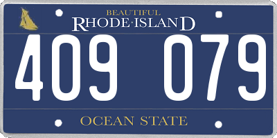 RI license plate 409079