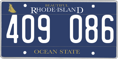 RI license plate 409086