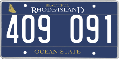 RI license plate 409091