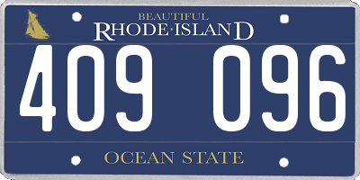 RI license plate 409096