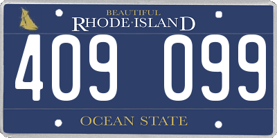 RI license plate 409099