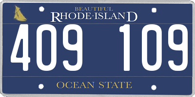 RI license plate 409109