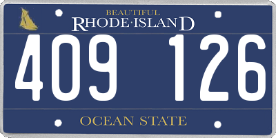 RI license plate 409126