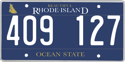 RI license plate 409127
