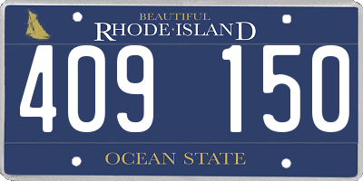 RI license plate 409150