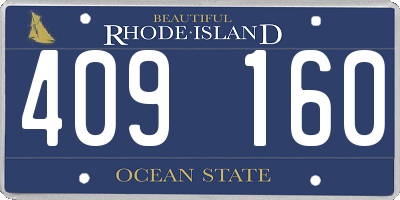 RI license plate 409160