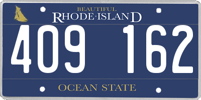 RI license plate 409162