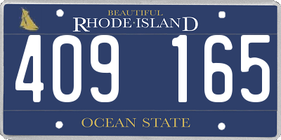 RI license plate 409165