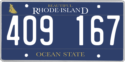 RI license plate 409167