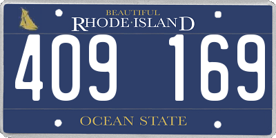 RI license plate 409169