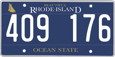 RI license plate 409176
