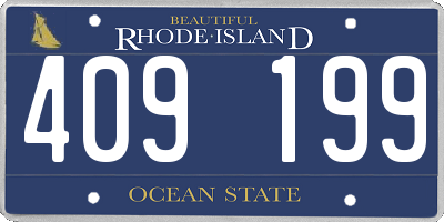 RI license plate 409199