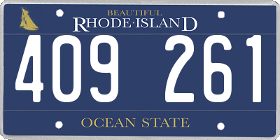RI license plate 409261