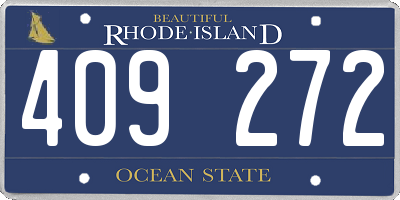 RI license plate 409272