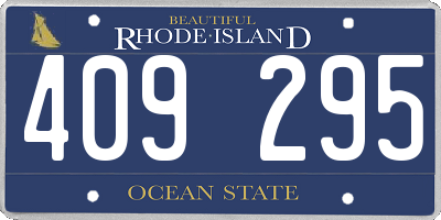 RI license plate 409295
