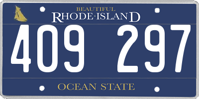 RI license plate 409297