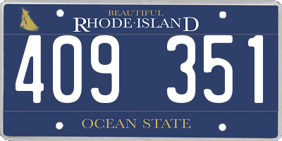 RI license plate 409351