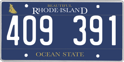 RI license plate 409391