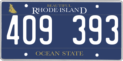 RI license plate 409393