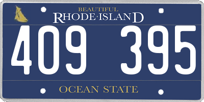 RI license plate 409395