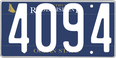 RI license plate 4094