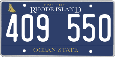 RI license plate 409550