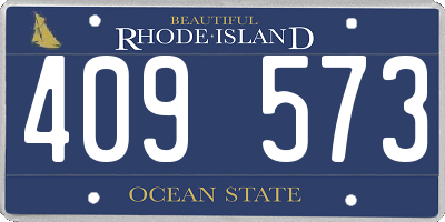 RI license plate 409573