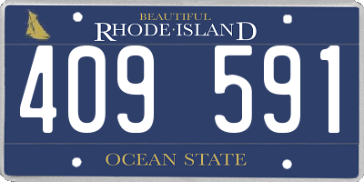 RI license plate 409591