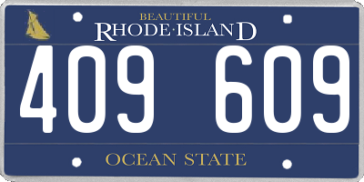 RI license plate 409609