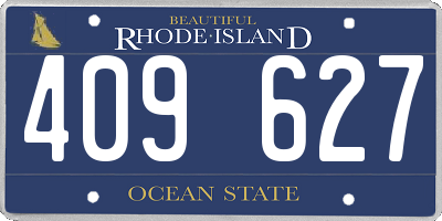 RI license plate 409627