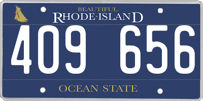 RI license plate 409656