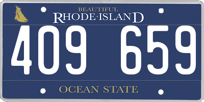 RI license plate 409659