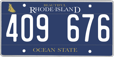 RI license plate 409676