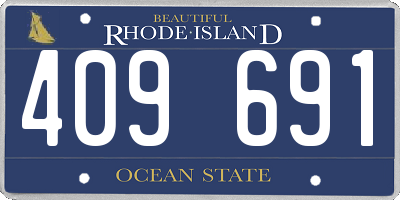 RI license plate 409691